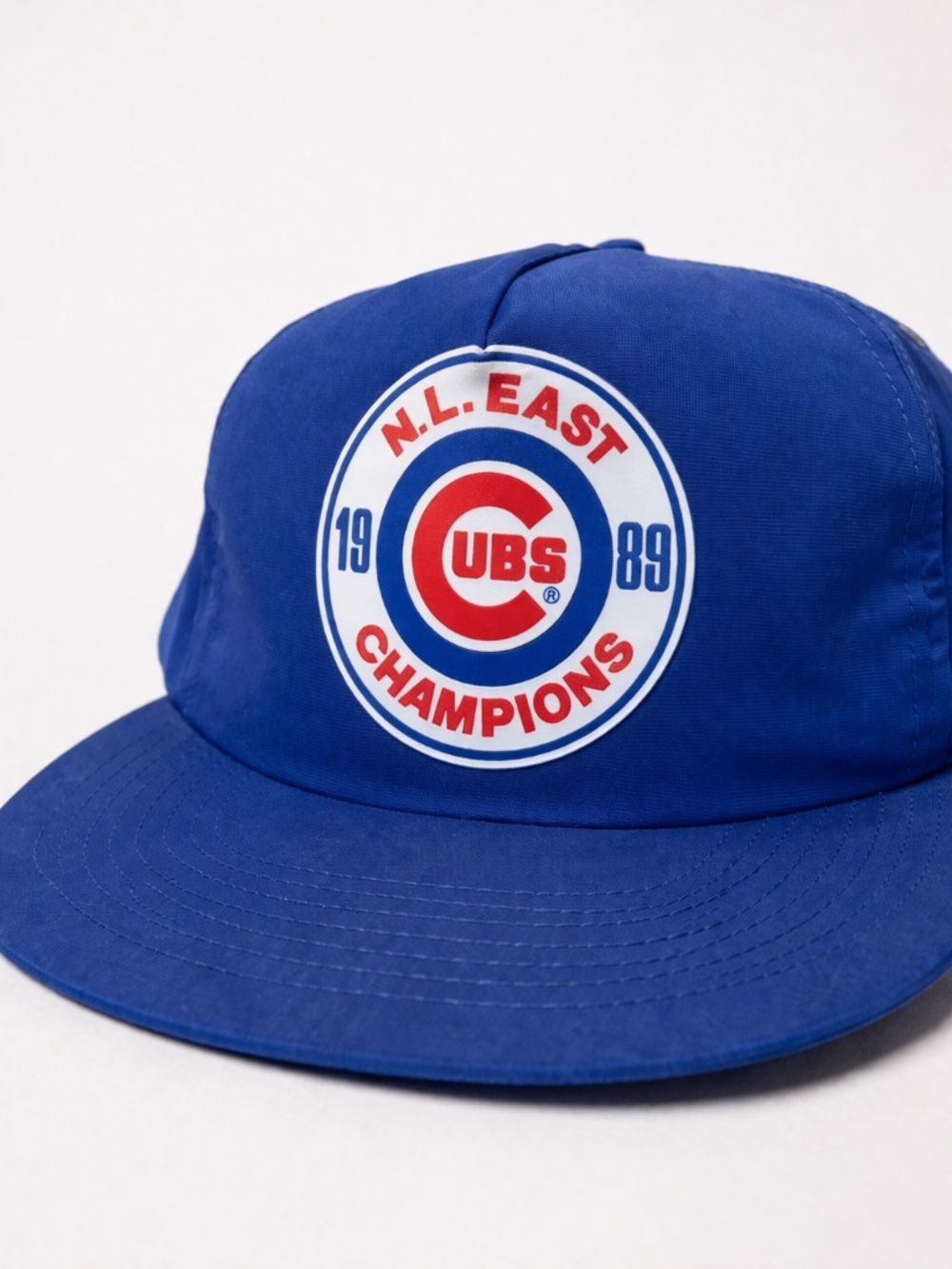 Vintage Chicago Cubs 1989 NL East Champions Snapback Hat Blue Baseball Cap OS